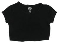 Černé crop tričko Y.d