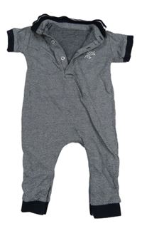 Tmavomodro-modrý overal s nápisem Matalan