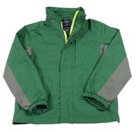 Zeleno-šedá šusťáková jarní funkční bunda Mountain Warehouse