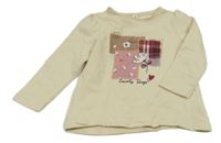 Béžová mikina s potiskem Topolino