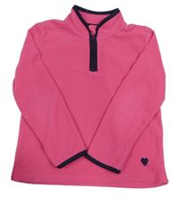 Růžová fleecová mikina kids