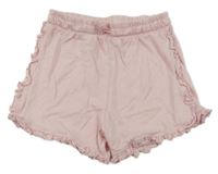 Světlerůžové teplákové kraťasy Nutmeg