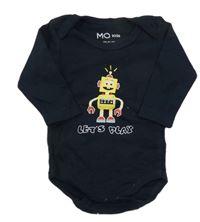 Tmavomodré body s robotem MO kids
