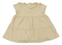 Žluté žebrované šaty H&M