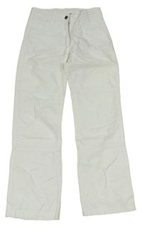 Bílé plátěné kalhoty Alive