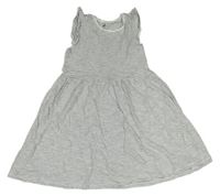 Bílo-černé pruhované bavlněné šaty H&M