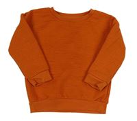 Oranžová žebrovaná mikina Primark