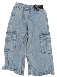 Modré wide leg rifle s kapsami  Dunnes Stores