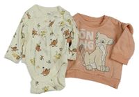 2set - Růžová mikina se Simbou + body - Lví král Disney