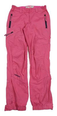 Tmavorůžové outdoorové kalhoty