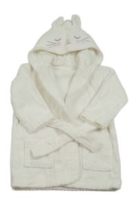 Bílý froté župan s kapucí George