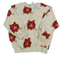 Nové - Krémová mikina s tygry George