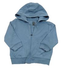 Modro-šedá propínací mikina s kapucí F&F