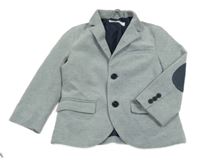 Šedo-tmavomodré melírované sako H&M