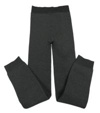 Tmavošedé zateplené punčochové legíny Primark