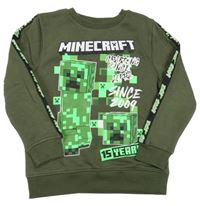 Khaki mikina s potiskem - Minecraft