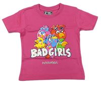 Růžové tričko - Angry birds
