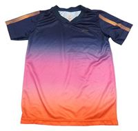 Tmavomodro-růžovo-oranžové sportovní tričko Dutchy 