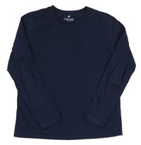 Tmavomodré triko H&M