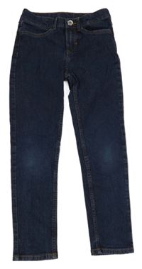 Tmavomodré slim fit rifle H&M