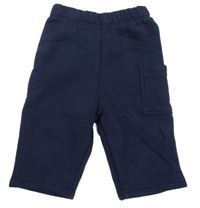 Tmavomodré tepláky s kapsou 