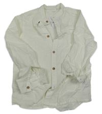 Nové - Smetanová lněná košile Next