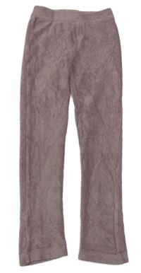 Fialové sametové žebrované kalhoty Nutmeg