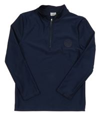 Tmavomodré UV triko s nášivkou M&S