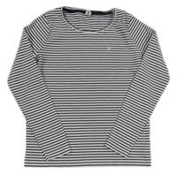 Tmavomodro-bílé pruhované triko Yigga 