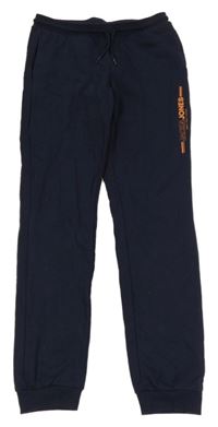 Tmavomodré tepláky s logem JACK&JONES
