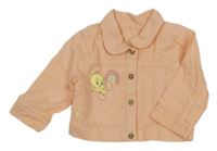 Světlerůžová košilová bunda s Tweetym George 