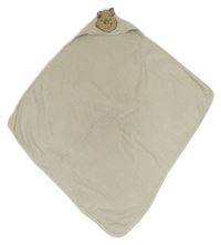 Béžová froté osuška s kapucí - medvídek Pú Primark