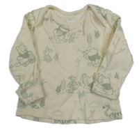 Smetanové triko s medvídkem Pú George 