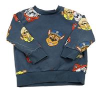 Tmavomodrošedá mikina s Paw Patrol Nickelodeon