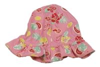 Růžový bavlněný klobouk s ovocem Lupilu 