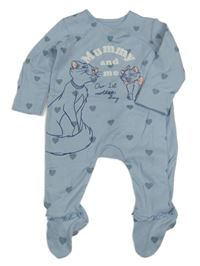 Světlemodrý overal s Marií a srdíčky George