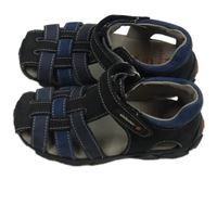 Tmavmodro-modré kožené sandály elefant vel. 25