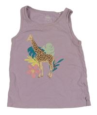 Lila top se žirafou Topolino