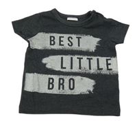 Tmavošedé tričko s nápisem Next 