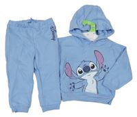 Nové - 2set - Modrá mikina se Stitchem a kapucí + tepláky Primark