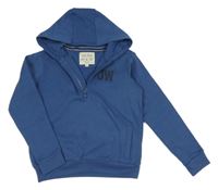 Tmavomodrá mikina s potiskem a kapucí Jack Wills