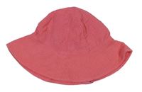 Růžový mušelínový klobouk F&F