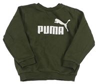 Tmavokhaki mikina s logem PUMA