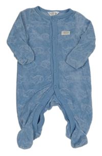 Modrý sametový overal s ponorkami M&Co