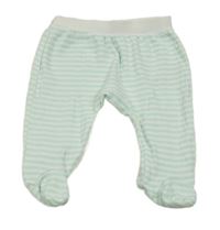 Mentolovo-bílé pruhované polodupky so cute