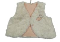 Smetanové kožešinové zateplené bolérko s obláčkem ORCHESTRA