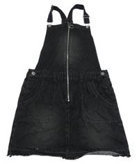 Černá riflová laclová sukně George