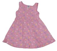 Růžové šaty se srdíčky Kiki&Koko