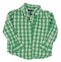 Zeleno-bílá kostkovaná košile ORIGINAL MARINES