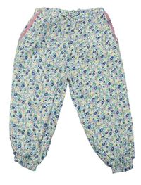 Barevné květované letní kalhoty Primark